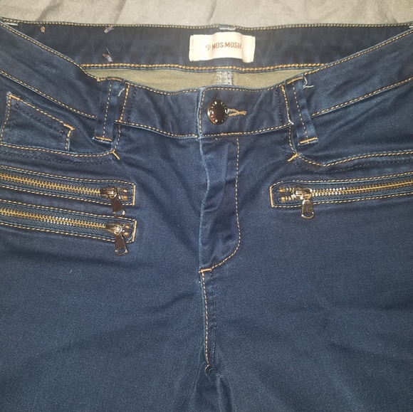 Mos Mosh 'Berlin Zip Blue' Skinny Jeans - Picture 4 of 7